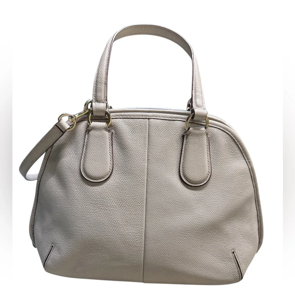 COACH Prince Street‎ Satchel Gray Leather Gold hardware/hangtag Shoulder/handbag